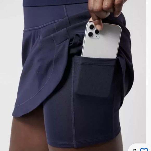 ATHLETA Fairway Golf Skort 18" Skirt Navy Blue #657682 Size Small - Picture 11 of 11